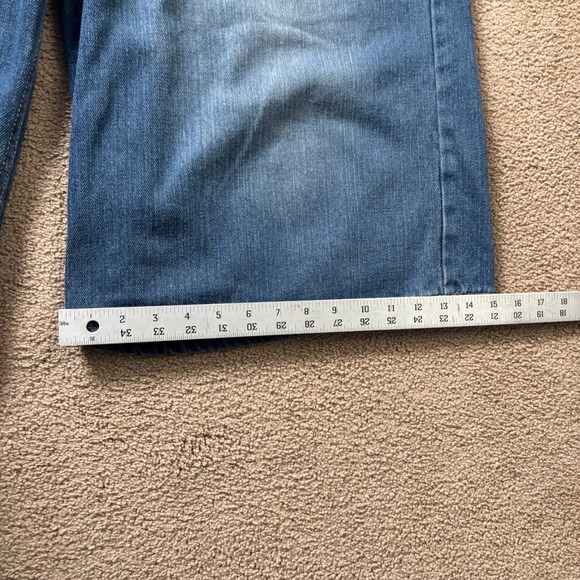 Y2K Old Skool Jean Shorts Jorts Mens 44 Blue Faded Baggy Skater Grunge - Picture 8 of 12